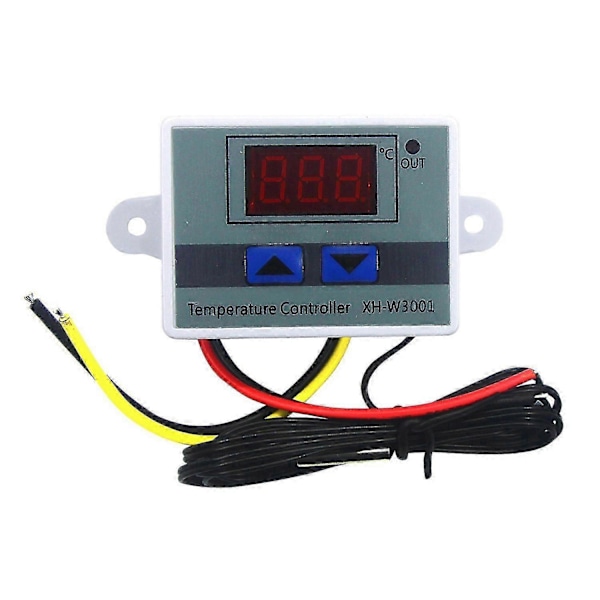 4 stk. 220V AC Digital LED Temperaturkontroller XH-W3001 For Inkubator Kjøling Varmebryter Termostat NTC Sensor NY
