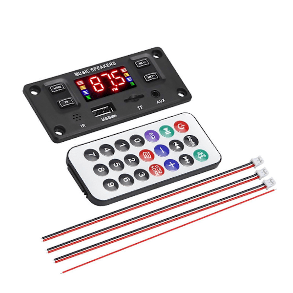 Bil FM Radio Modul Bluetooth Højttaler MP3 Dekoder Board USB TF FM Musik Del