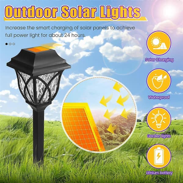 Solar Havelamper Retro Antik Gitterlamper Udendørs Havelamper