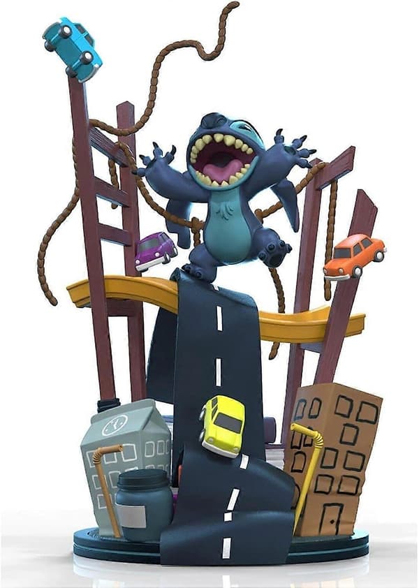 Quantum Mechanix QMx - Stitch x San Francisco - 8\" Q-Fig Max Elite  [SAMLEOBJekter] Vinylfigur, Samleobjekt USA-import