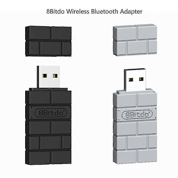 8bitdo trådløs Bluetooth USB-RR-adapter for Windows, Mac, Raspberry Pi, Switch HFMQV