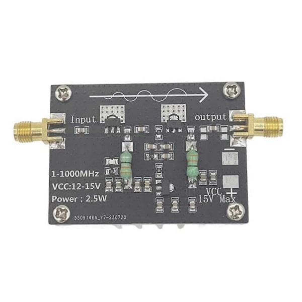 RF Effektförstärkare 1-1000MHz/2.5W HF VHF UHF FM Frekvensmodulering Effektförstärkarmodul