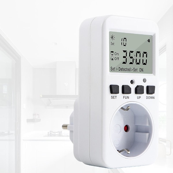 Timer Switch Programmerbar Timer Switch Fläkt Utomhus Digital Timer Uttag Kontakt
