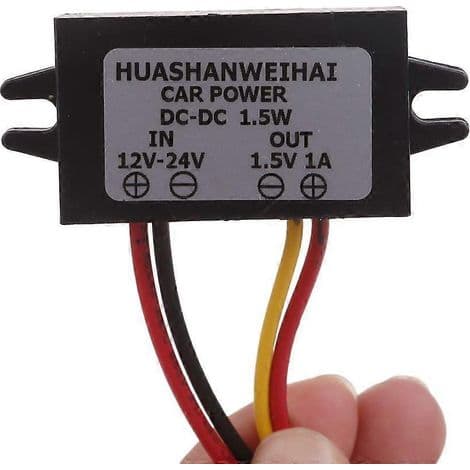 1224V - 1.5V 1A alennusjännitesäädinmoduuli kelloille ja elektronisille laitteille