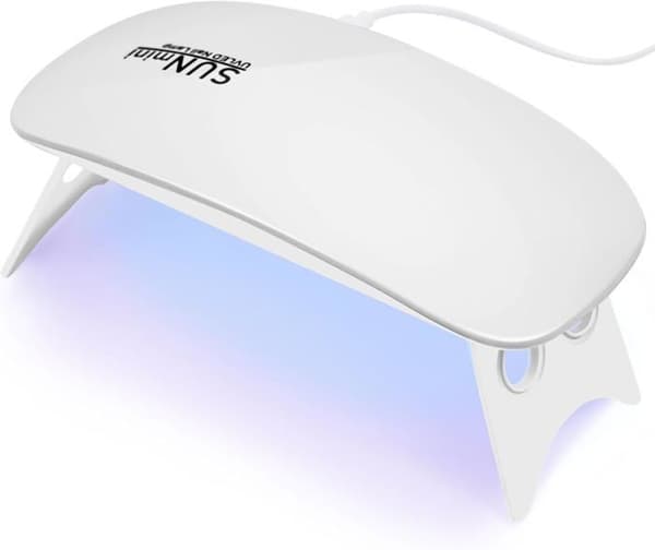 Mini UV neglelampe - 6W - Sammenfoldeligt design - Lav varme - Nem at bære