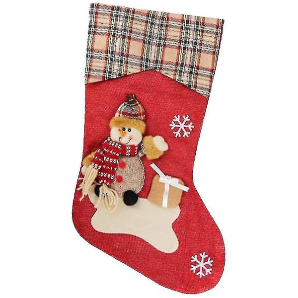 Julestrømper, Stor Størrelse Klassisk Julestrømpe Santa