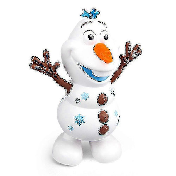 Søt Frozen Dansende Snømann Olaf Robot med Barne-LED Musikkleker Gående Robotleke for Barn_ai