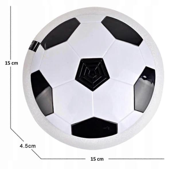 Luftdriven Fotboll med LED-belysning Hover Ball för inomhusfotboll