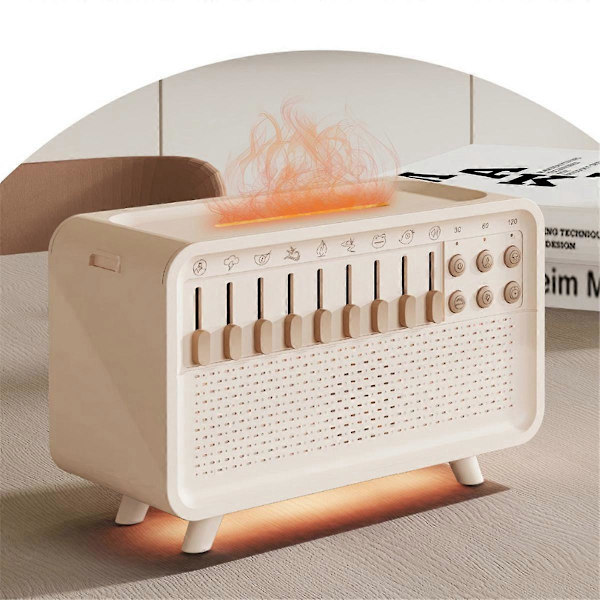 Hvit Støy Maskin Diffuser Luft Aroma Diffuser Luftfukter med 8 Hvit Støy Justerbar, Nattlys