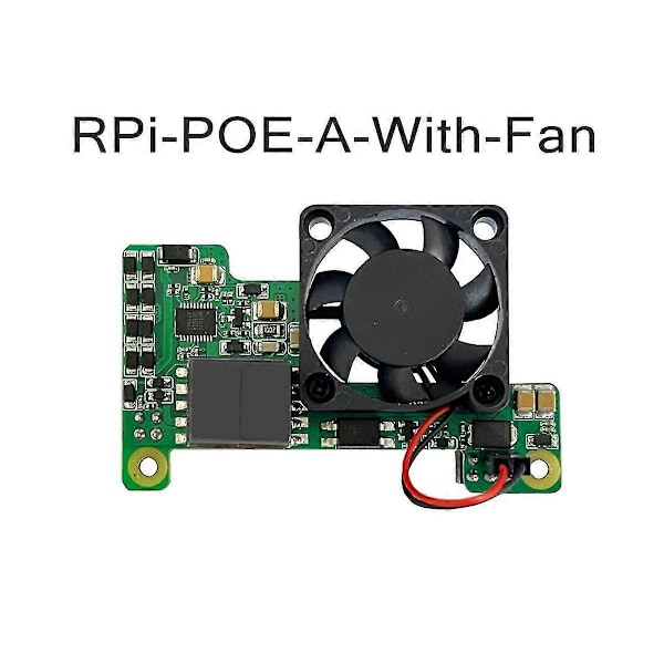 För 3b+/4b Poe Hat Modul Power-over-ethernet Expansionskort Med Kylfläkt