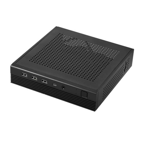 TX06 Desktop Mini ITX-chassi Mini Speldatorchassi HTPC-chassi för MINI-ITX Ultratunna Moderkort