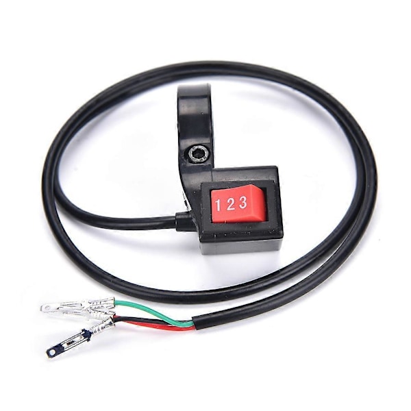 1 stk 22mm 7/8in Elektrisk 3-trinns Modul Styrebryter Gir for Motorsykkel Scooter Motorsykkelbryter