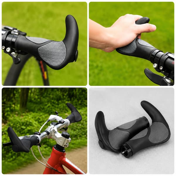 Ergonomiska gummigrepp med styrändar för MTB