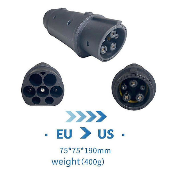 Type 2 til Type 1 J1772 EV Ladeadapter | Elektrisk Billader
