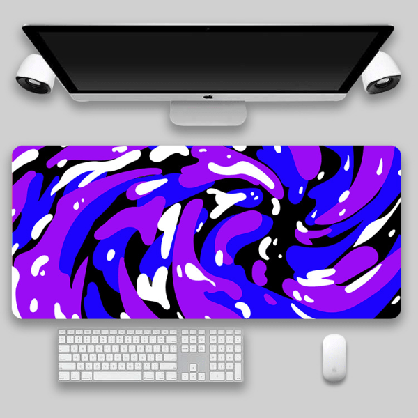 beste musematte fortykket sklisikkert stort abstrakt kunstteppe spillmusematte bordmatte for datamaskin， farge：002
