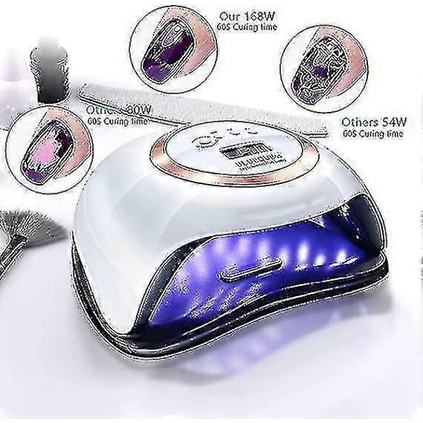 168w Uv Led L Lampe L Tørrelampe 4 R Indstilling Auto Sensor--(niubi) #YoGu