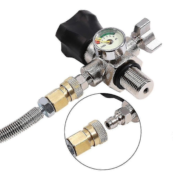 M18x1,5 Kierteinen 4500psi Scba Venttiilin Säädin Täyttöaseman Letku Yhteensopiva Pcp Ilmasäiliön Kanssa