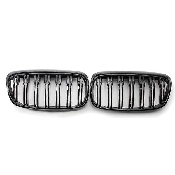 F45 Sort Front Grill Mesh til - 2 Serie 5-Sæders Active Tourer & 7-Sæders F46 Gran Tourer Frontkofanger Grill 2014-2018
