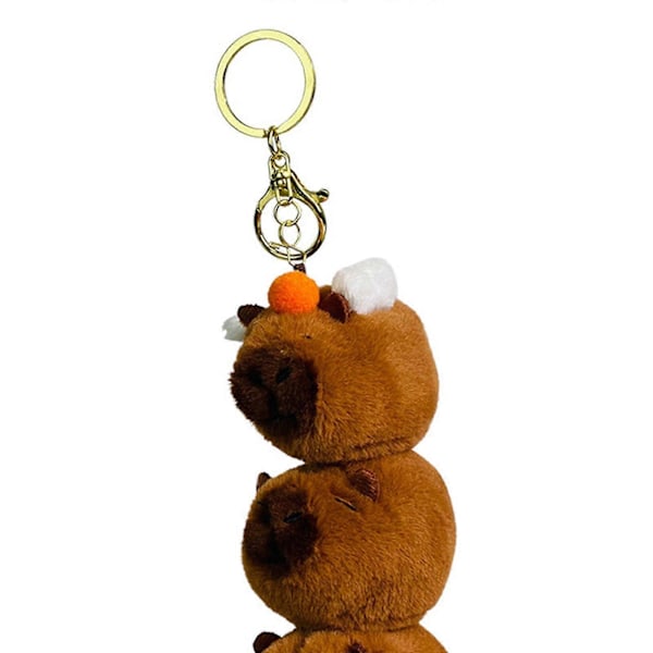 Capybara Plysj Nøkkelring Myk Nøkkelring Sjarm for Barn Voksne Høytidsgaver Stil A-FARGE: Stil C