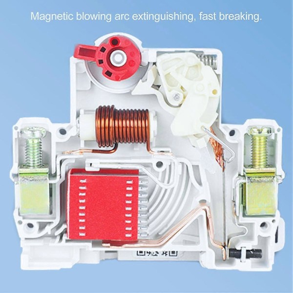 Brytare 1P DC 250V MCB 32A DIN-skena Monteringsskyddsbrytare 6000A Brytförmåga