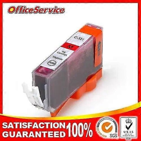 Högkvalitativt kompatibelt bläckpatron CLI521 CLI-521 cli 521 magenta för Canon IP4600 skrivare 4-pack