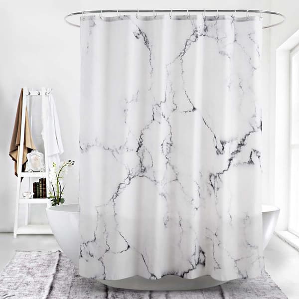 Duschdraperi Zen Sten Vild Gräs Reflektion I Vatten Duschdraperi 180*180cm- UVSC-343