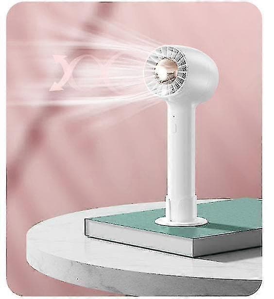 Håndholdt Mini Ventilator, Lille Lommeventilator, Stående Håndholdt Ventilator, Mini Ventilator - FARVE: Hvid