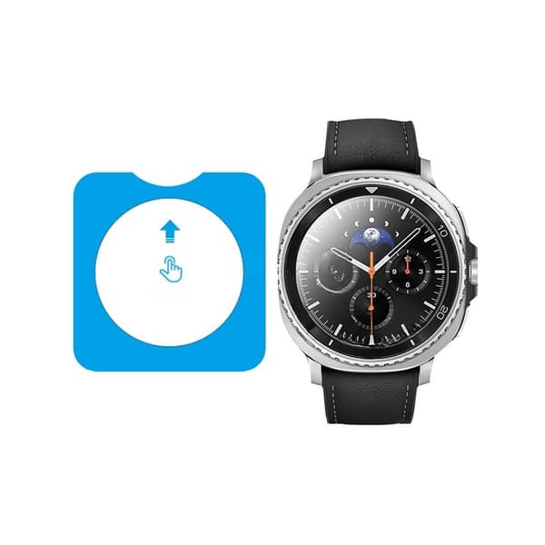 High Aluminum Positioning Screen Protector for Samsung Watch 8 40mm - Transparent (2-pack)