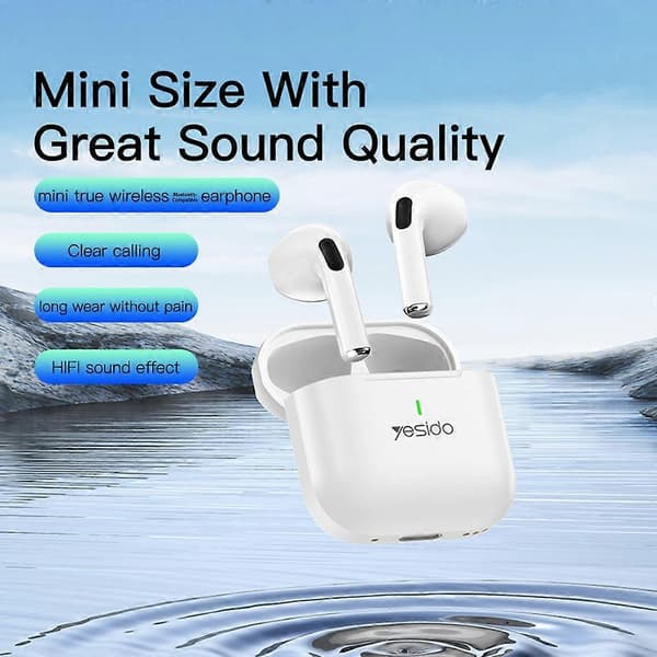 YESIDO TWS17 TWS Trådløse Bluetooth-kompatible Ørepropper Mini Semi In-Ear Musik Headset