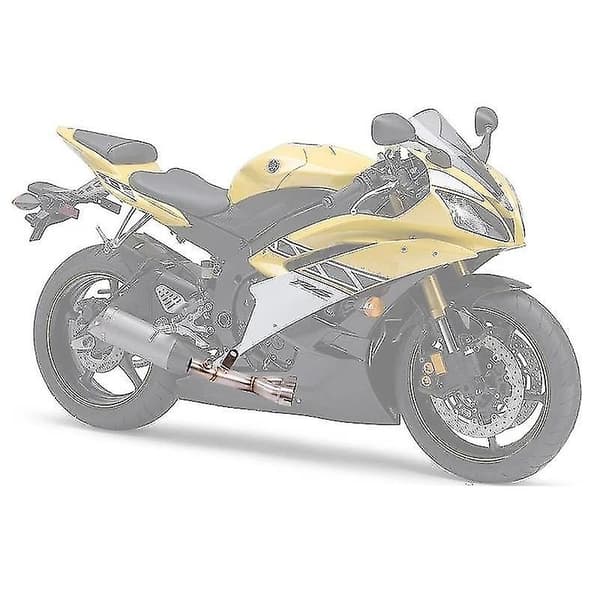 Til Yamaha R6 YZF R6 2006 - 2019 Motorcykel Udstødning Lyddæmper System Mellemled Rør Rustfrit Stål