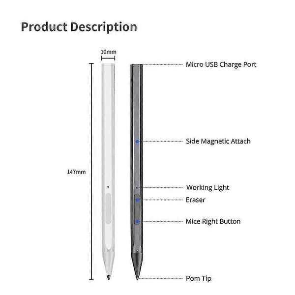 Til Lenovo Tab P11 Pro 11.5 tommer TB-J706F Trykfølsom Touch Pen Sort