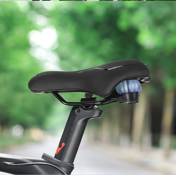 Comfortable Black Bicycle Saddle - Enhanced Riding Experience