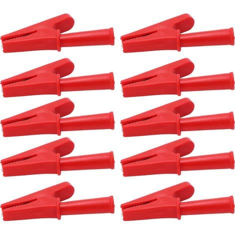 10 stk. 20A, 10 mm elektriske testklemmer til lodning og elektronisk reparation