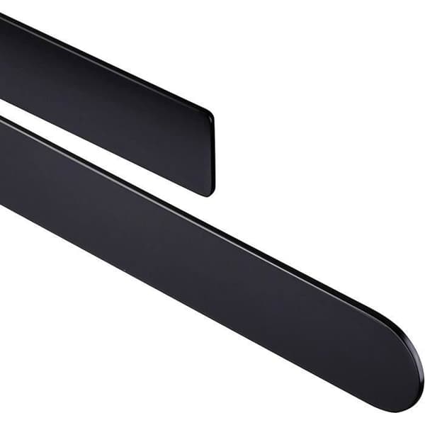 Sort badeværelseshåndklædeholder, håndklædeholder i rustfrit stål, selvklæbende håndklædeholder, 37 cm