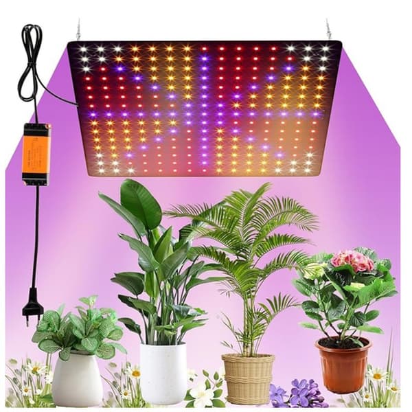 LED växtbelysning Växtlampa 225 LED-pärlor rött/blått/vitt ljus