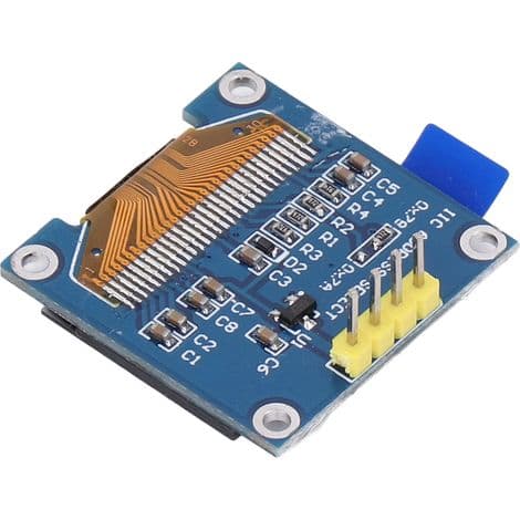 0,96-tommer 4-benet skærmmodulsæt med I2C-bus og OLED-modul til Raspberry Pi