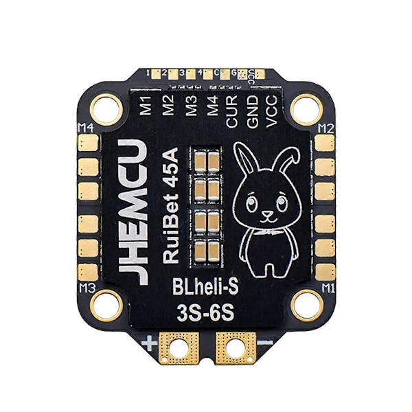 JHEMCU RuiBet ESC BLHELI S Dshot600 4in1 Brushless ESC 3-6S M4 til RC FPV Freestyle Flight Controller