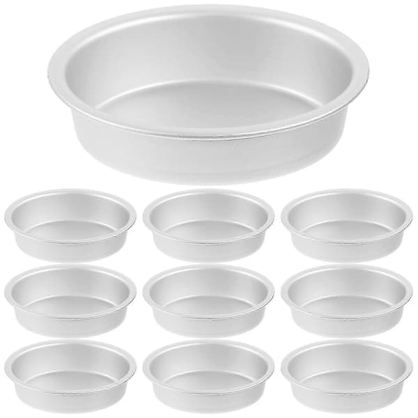 10 stk. Oval Form Ost Panne Oval Kakeform Brødform Ostekake Bakeform Aluminium Form Utgave