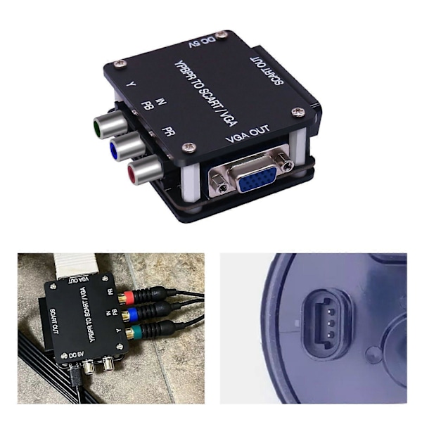 Komponentti YPbPr - RGBS/VGA-muunnin retro-pelikonsoleille/digibokseille/DVD1c