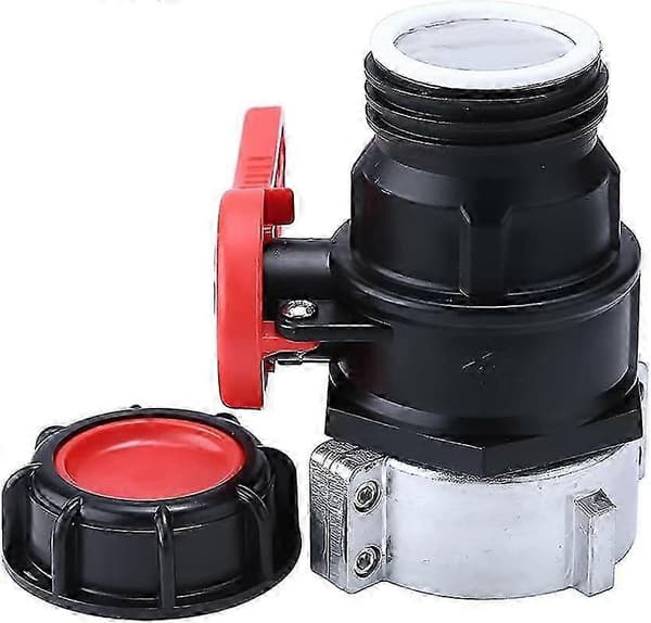 IBC Adapter Kuleventil, Tank Erstatning Kuleventil, Stoppventil, S60x6 (60 mm), S75x6 (75 mm) DN50