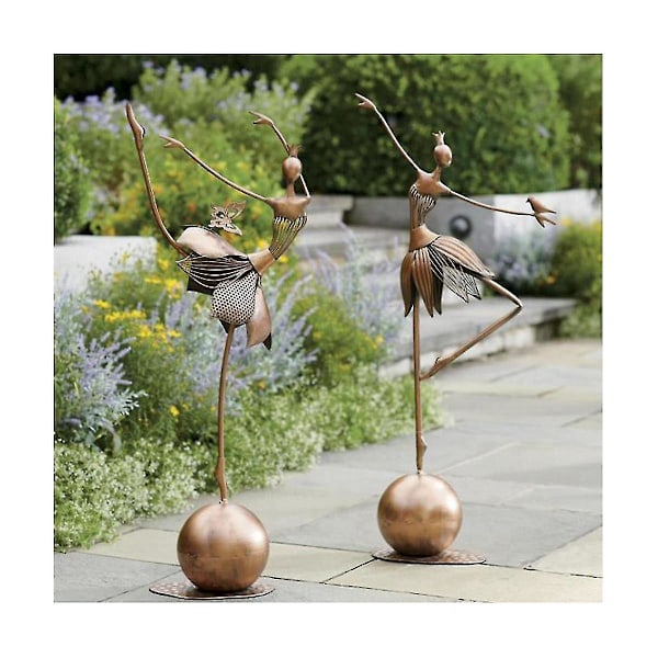 Dansende Skulptur Abstrakt Resin Statue Kunsthåndverk Moderne Grasiøse Dansbevegelser Samleobjekt Figur Ornamenter Tv A