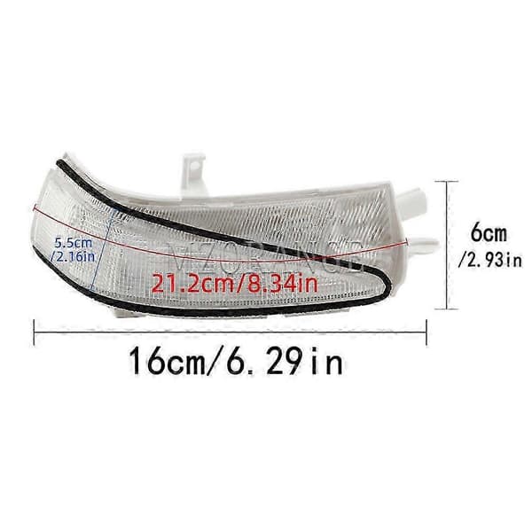 LED Side Speil Blinklys for Honda Civic FA1 FD1 FD2 2006-2011 Side Repeter Lampe Blinklys Bakspeil Lys Blinklys
