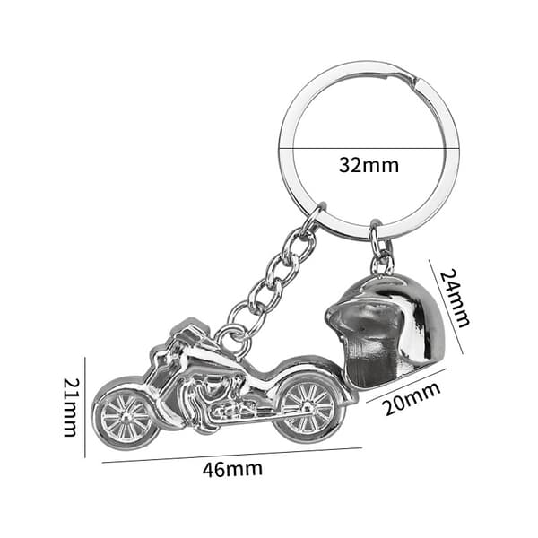 Motorsykkelhjelm Nøkkelring