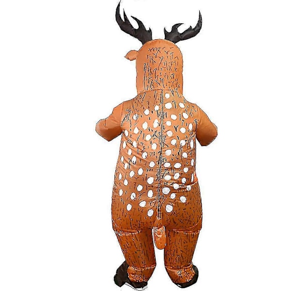 Oppustelig Elgdragt til Mænd Oppusteligt Elgkostume Oppustelig Fancy Rensdyr Jumpsuit