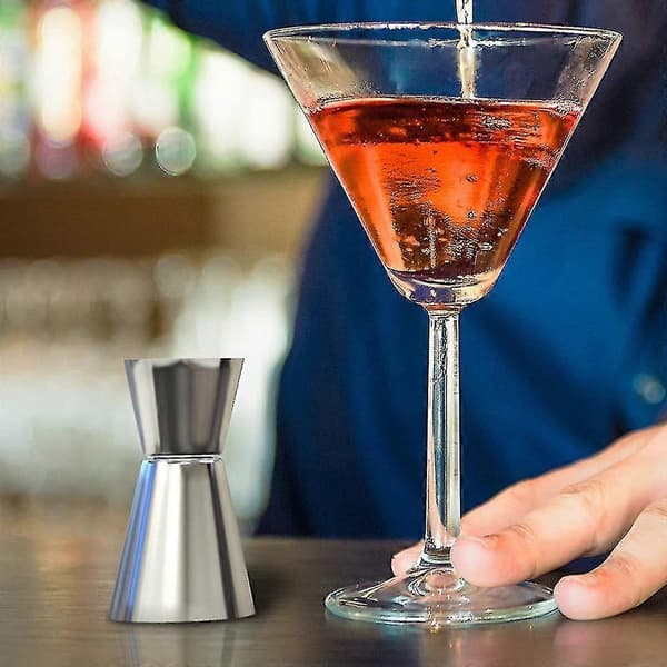 Cocktail shaker sæt - Rustfrit stål Sølv 5 dele