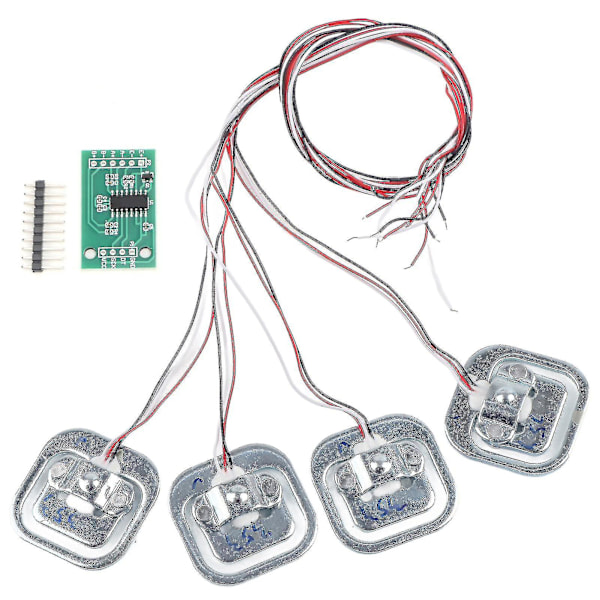 Hx711 Modul 4 st Personlig 50kg Halvbrygga Töjningsgivare Viktsensor Set