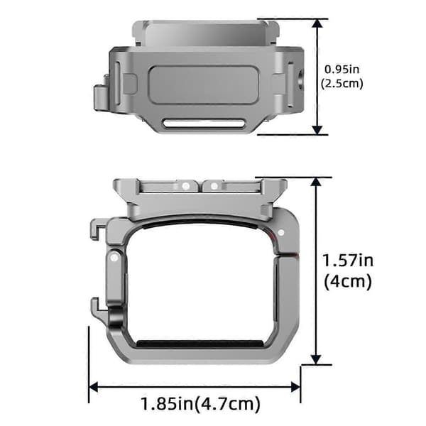 Magnetisk brakettmonteringsbase for DJI Osmo Pocket 3 ekspansjonsadapter, vinkeljusterbart kameraskrivebord