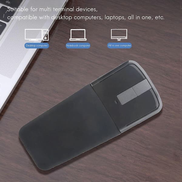 2.4Ghz Vikbar Trådlös Mus Fällbar Arc Touch Slim Mus Dator Spelmus Möss för PC Laptop