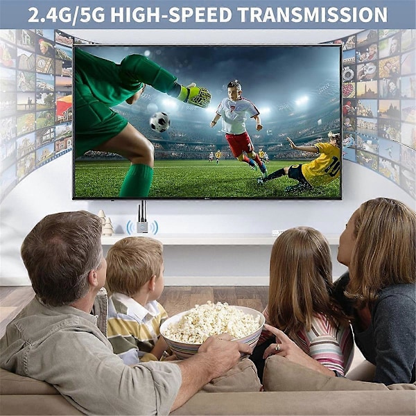 Langaton HDMI-yhteensopiva näyttöadapteri 4K, langaton vastaanotin, suoratoistomedia video/audio/fil