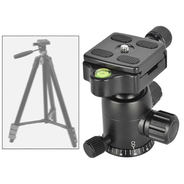 Yleiskäyttöinen kolmijalan pallopää pikakiinnityslevyllä SLR DSLR -kameralle, monipuolinen